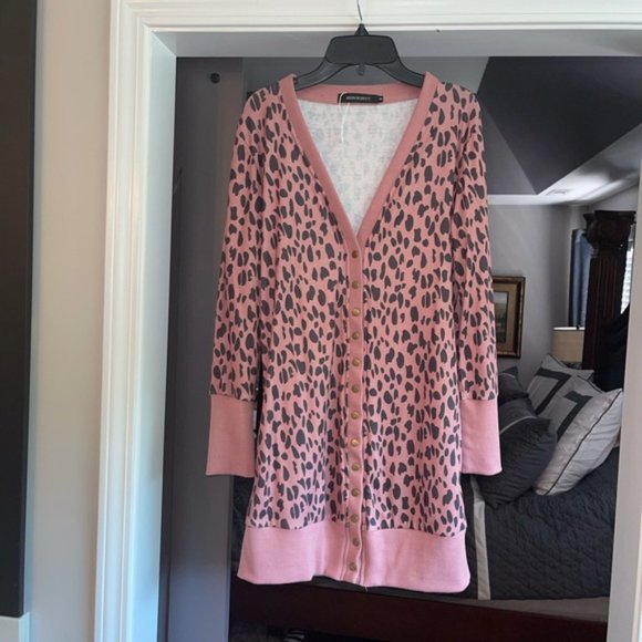 Animal print cardigan worn once - Picture 5 of 5